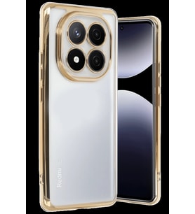 Pilelistore   Xiaomi Redmi Note 14 Pro Plus Kılıf  Lensli Silikon - Gold