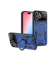 iPhone 15 Pro Max Joy Lens Standlı Kapak - Lacivert