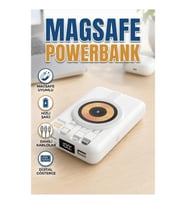MagSafe Uyumlu Manyetik Kablosuz Şarjlı Powerbank LCD Ekranlı Taşınabilir Batarya
