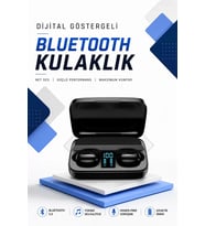 Dijital Göstergeli Bluetooth Kulaklık Kablosuz TWS Stereo Bluetooth 5.0