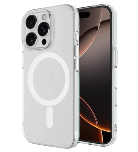 Newface Apple iPhone 16 Pro Kılıf Magneticsafe Şeffaf Silikon - Şeffaf