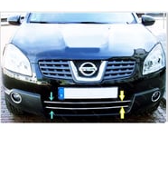 Nissan Qashqai Krom Ön Tampon Çıtası 2 prç. 2007-2010 P. Çelik