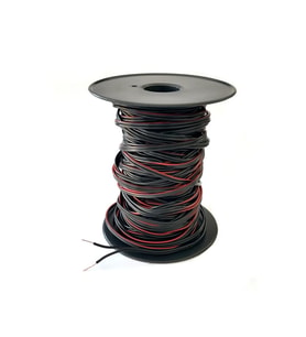 electroon 2x0,75mm Siyah ince Hoparlör Ses Kablosu 50Metre