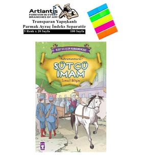 Sütçü İmam İsmail Bilgin 95 Sayfa Karton Kapak 1 Adet Fosforlu Transparan Kitap Ayraç 1 Paket (Siyah)