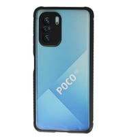 Poco F3 Kılıf Miami Şeffaf Silikon - Siyah