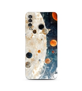 Huawei P30 Lite Uyumlu Baskılı Yumuşak Silikon Şeffaf Telefon Kılıfı
