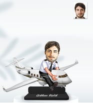 Kişiye Özel Pilot Erkek Model Ahşap Biblo-16