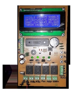 Kuluçka Kontrol Kartı - 4 x 20 LCD'li