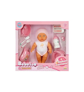 Sunman 3823 Bebelou Bakım Zamanı Sesli Gülen Ağlayan Bebek 32 Cm