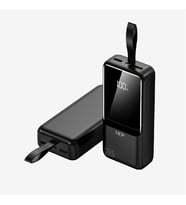 EF96 Strong 22.5W PD 27000mAh Çevre Dostu ECO Ekranlı Powerbank (Siyah)