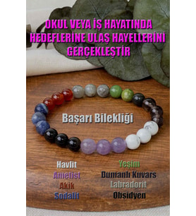 Doğal Taş  Başarı Bilekliği
