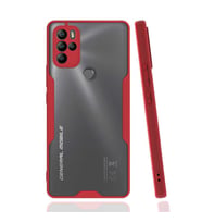 General Mobile 21 Pro Kılıf Kamera Korumalı Arkası Şeffaf Silikon (Kırmızı)
