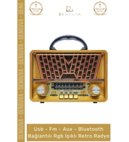#Radyo Nostaljik Bluetooth Radyo Ahşap Usb Aux Girişli Şarjlı Retro Mp3 Player Müzik Kutusu