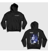 Presmono Unisex Siyah Tour Fred Again Sırt Baskılı Kapüşonlu Sweatshirt 535348tt