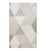 Mono 03 Grey Kaymaz Tabanlı Kilim (Gri)