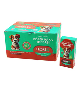 2400 ADET = 1 KOLİ KÖPEK - EVCİL HAYVAN KAKA TORBASI PUDRA KOKULU - 25X35CM (5343)