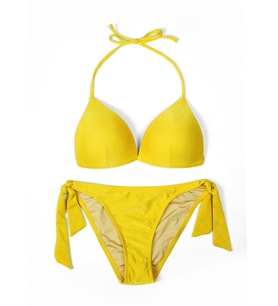 Beria Kadın Üçgen Yarım Dolgulu Hardal Bikini Takımı