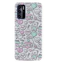 Reeder P13 Blue 2022 Kılıf Resimli Desenli Silikon Platinium Series I love You 1882