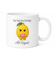 Sour Baskılı Ekşi Yüzlü Ama Tatlı Kalpli İnsanlara Kahve Kupası Hediye