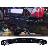 Hyundai Accent Era Siyah Difüzör 4 Krom Egzoz Görünümlü Difizör Arka Ek Body Kit 2006 - 2009