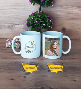 Doğum Günü Hediyesi Kupa Bardak Beyaz Fotoğraflı İsme Özel