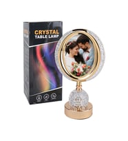 Fotoğraflı Kristal Ledli Masa Lambası - 20x34cm