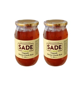 SADE ORGANİK SÜZME ÇİÇEK BALI 460 GR. 2 Lİ PAKET