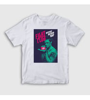 Presmono Unisex Çocuk Beyaz Soap Film Dövüş Kulübü Fight Club T-Shirt 244709tt