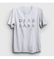 Presmono Unisex Beyaz Logo Dead Sara T-Shirt 543858tt (Beyaz)