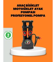 Ayaklı Bisiklet Pompası Basınç Göstergeli Çok Amaçlı