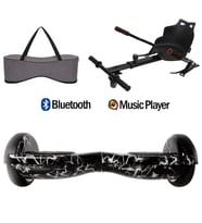 Citymate Elektrikli Kaykay Hoverboard Akıllı Denge 6.5 Inch + HoverKart + Çanta EXTREM PAKET D02