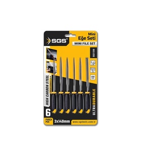 SGS 6 PARÇA MİNİ EĞE SETİ 3*140 MM SGS1356