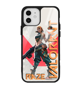 iPhone 12 Pro Valorant Raze Tasarımlı Glossy Telefon Kılıfı