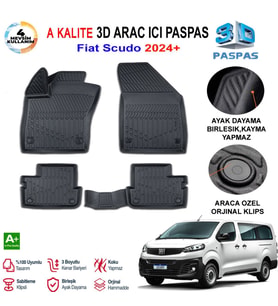 Fiat Scudo 3D Paspas Havuzlu Pro 2023 Sonrası
