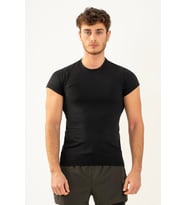 Maraton SlimFit Erkek Bisiklet Yaka Siyah T-shirt