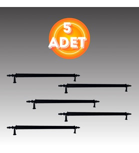Klipso Mat Siyah 96 MM Metal Lüks Çekmece Dolap Mobilya Kulpları ( 5 ADET )