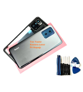 Xiaomi Redmi NOTE 10 PRO (5G) FULL KASA Arka Pil Batarya Kapağı (TAMİR SETİ) SİYAH