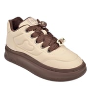 Guja İçi Polar Kadın Spor Ayakkabı Sneaker GJ-25K421 BEJ