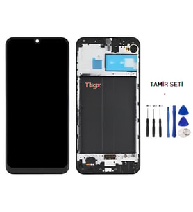 Tkgz - Samsung Galaxy M30 - SM-M305 Uyumlu Lcd Ekran Dokunmatik - A - Kalite ÇITALI + TAMİR SETİ