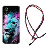 General Mobile GM 21 Pro GM 22 Pro Plus Kılıf Boyun Asklı Rasta Silikon Pink Blue Leon 1603