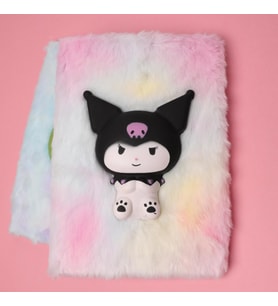 Kawai  Sanrio  Kuromi  Peluş  Squishy Defter Çizgili  Kalem Hediyeli
