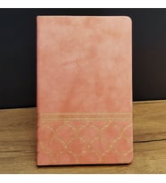 Desenli Deri Defter Somon