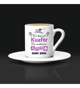 Kuaför Annelere Hediye Türk Kahvesi Fincanı