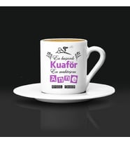 Kuaför Annelere Hediye Türk Kahvesi Fincanı