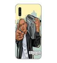 Samsung Galaxy A50 - A30S - A50S Uyumlu Eminem Tasarımlı Şeffaf Telefon Kılıfı