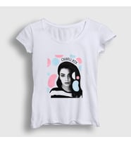Presmono Kadın Beyaz Spots Charli Xcx T-Shirt 482263tt