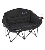 KingCamp Canna C20 Loveseat Double Çift Kişilik Katlanır Kamp Sandalyesi Black (Siyah)