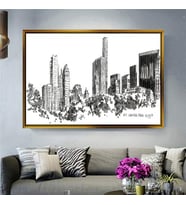 Altın Çerçeveli dekoratif tablo a2000 (Gold)