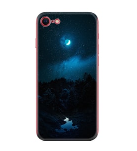 Apple iPhone 5 6 7 8 Plus Se XR Kılıf Desemli Silikon Gece 1633