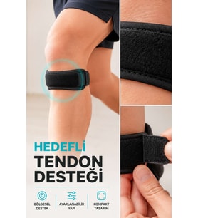 Ayarlanabilir Tendon Destek Bandı Diz Altı Spor Koşu Yürüyüş Bandı